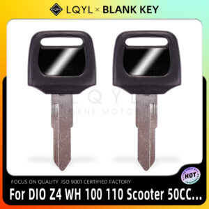 New Blank Key Motorcycle Replace Uncut Keys For DIO 56 57 Z4 125 SCR100 WH110 SCR WH 100 110 scooter 50CC Zoomer